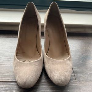 J Crew Pale Thistle Martina Suede Wedges — SIZE 9